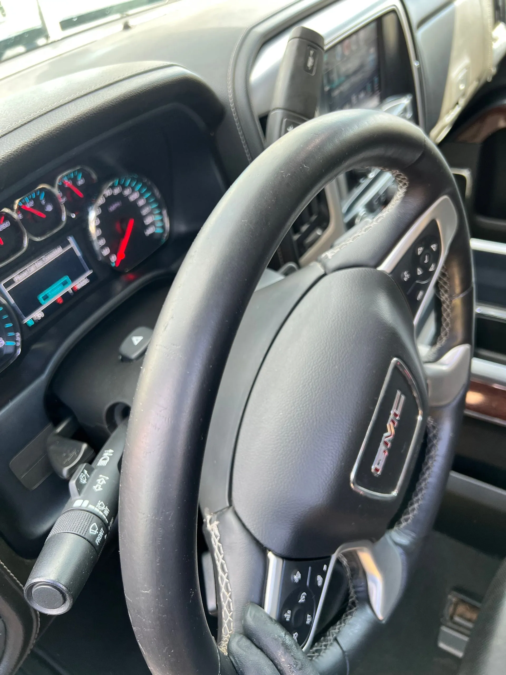 Steering wheel and controls restored, after