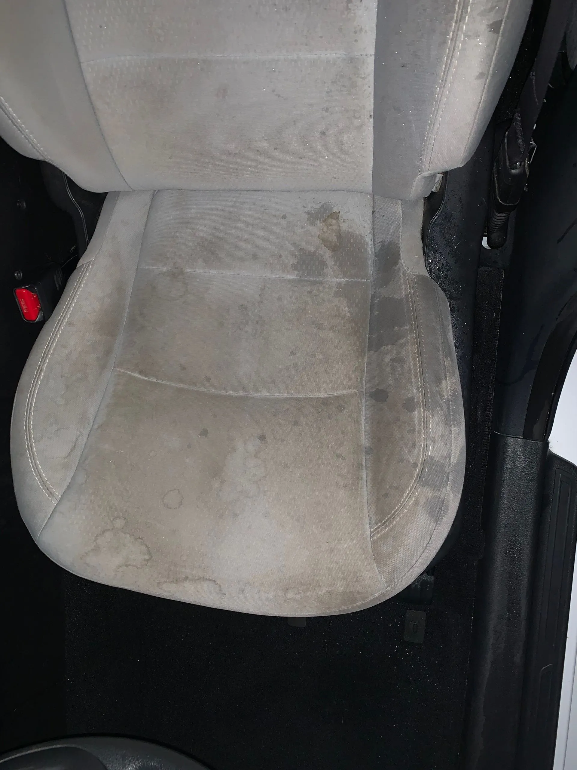 Interior detailing, full deep clean, before