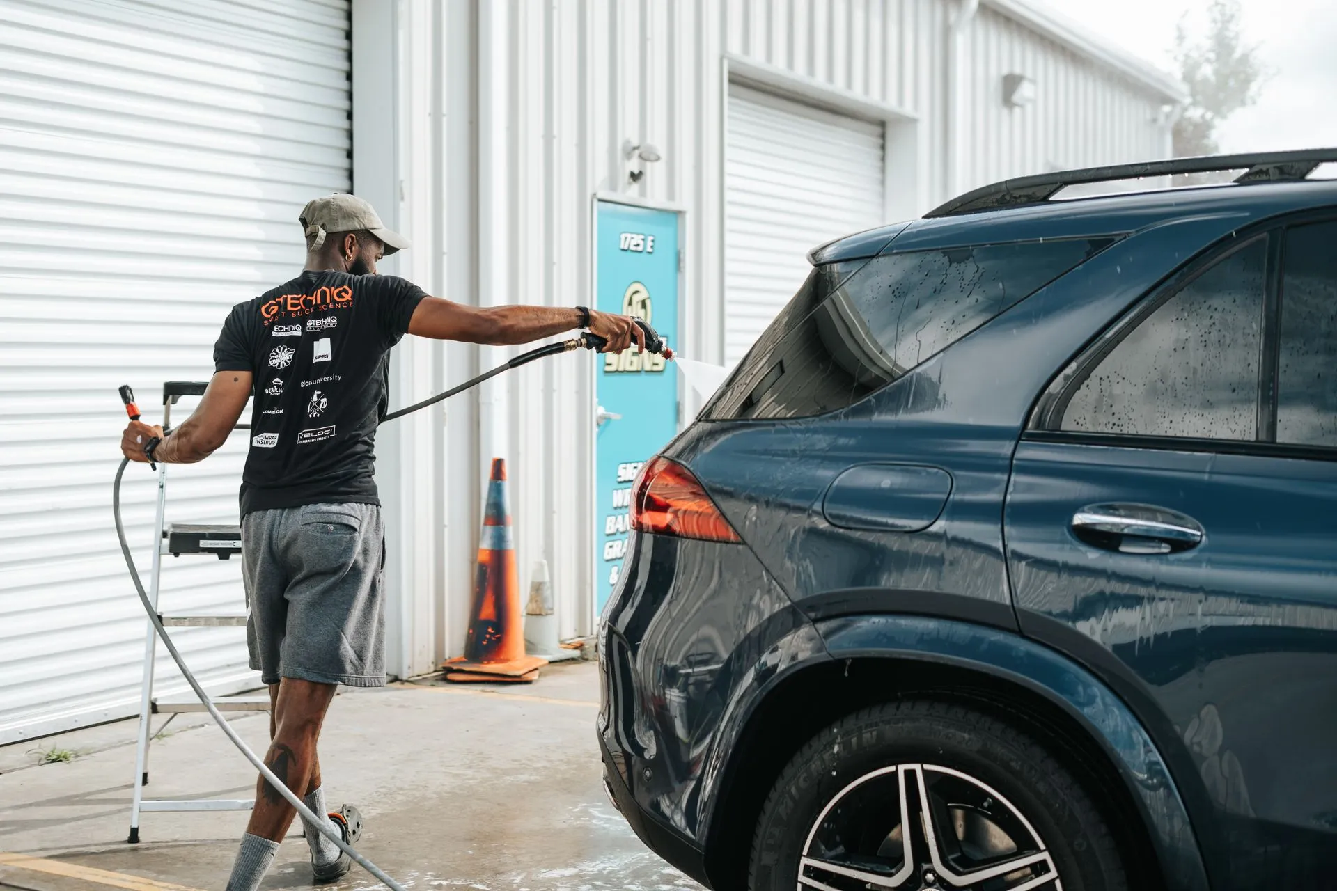 Exterior detail on a Mercedes GLE450